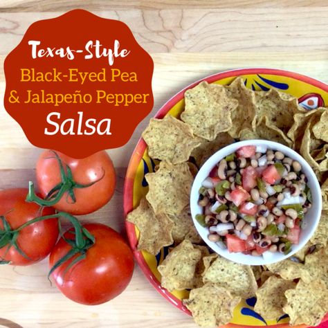 Black-Eyed Pea and Jalapeño Pepper Salsa Pickled Jalapeno Peppers, Pepper Salsa, Black Eyed Pea, Black Bean Salsa, Black Beans And Rice, Rice Salad, Texas Style, Yummy Dips, Black Eyed