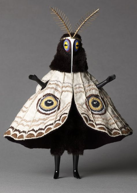 Cat Johnston Moth Dress, Papillon Butterfly, 영감을 주는 캐릭터, Creature Design, Anthropology, Costume Design, Character Design Inspiration, Puppets, Wearable Art