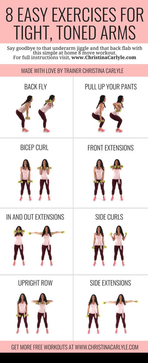 Burn fat and get toned arms fast with these 8 Easy Arm Exercises with Weights for Women. Get your dumbbells are start burning your arm fat https://christinacarlyle.com/arm-exercises-weights/ Tone Arms Fast, Arm Exercises With Weights, Burn Arm Fat, Easy Exercises, Get Toned, Toned Arms, Weights For Women, Fitness Challenge, Free Workouts