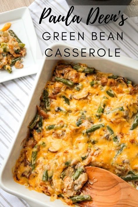 Mushrooms Fried, Best Green Bean Casserole, Homemade Green Bean Casserole, Green Bean Casserole Easy, Paula Deen Recipes, Greenbean Casserole Recipe, Delicious Appetizer Recipes, Vegetable Casserole, Fresh Green Beans