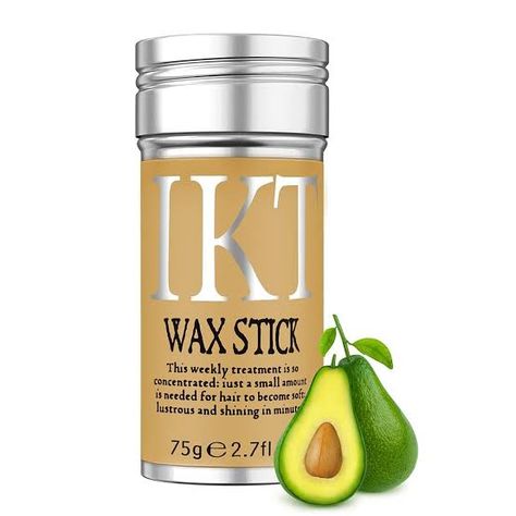 JANCOM Hair Wax Stick | Avocado Scented Non-greasy Hair Stick for Baby Hair Frizz Control | Hair Care Products for Men Women Make Hair Smooth and Tidy | Hair Pomade Stick for Flyaways Edge https://amzn.eu/d/4kmD7sF Wax Stick For Hair, Stick For Hair, Hair Frizz Control, Slick Stick, Hair Wax Stick, Frizz Hair, Pomade Style, Wax Stick, Hair Frizz