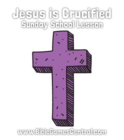 Jesus is Crucified Sunday School Lesson Moses And The Burning Bush, Free Sunday School Lessons, The Burning Bush, Jesus Crucified, Jesus Sacrifice, Crucifixion Of Jesus, Sunday School Activities, Christian Education, Bible Time