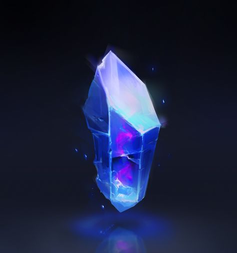 ArtStation - crystal, Zach Sharts Magic Crystal Art, Fast Sketch, Kyber Crystal, Magic Crystal, Crystal Drawing, Games Design, Heroic Fantasy, Magic Stones, Fantasy Props