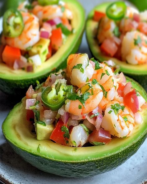 Keto Ceviche Stuffed Avocado Recipe – Delicious & Healthy Keto Ceviche, Tuna Stuffed Avocado, Avocado Ceviche, Dinner Suggestions, Stuffed Avocado, Snack Sani, Avocado Recipe, Stuffed Avocado Healthy, Health Nut