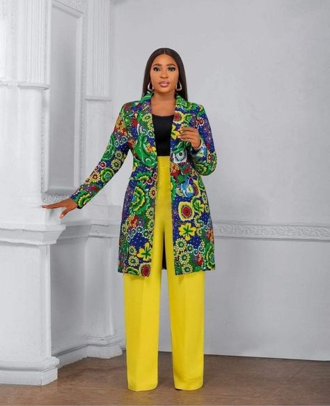 Trouser And Top For Ladies, Classy Style Outfits, Ankara Suit, Choir Dresses, Ankara Jackets, Modest Dresses Fashion, Ankara Designs, African Men Fashion, Modest Fashion Outfits