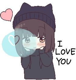 Cute I Love You, Animated Gif, A Girl, I Love You, Love You, Gif, I Love, Anime