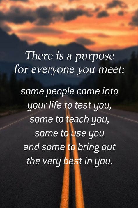 Everyone Has A Purpose Quotes, Everyone You Meet Has Something To Teach, There Is A Purpose For Everyone You Meet, Why People Come Into Your Life Quotes, Life Tests You Quotes, God Brings People Into Your Life, People Come Into Your Life For A Reason, Know Your Place In Peoples Lives Quotes, Purpose Quotes