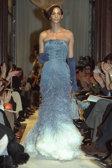 Most Beautiful Couture Gowns Of All Time | British Vogue Huge Clothes, Jean Paul Gaultier Haute Couture, Valentino Gowns, Paul Gaultier Spring, Vogue France, Valentino Couture, Couture Looks, Versace Couture, Dior Haute Couture