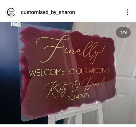 Welcome To Our Wedding Sign, Acrylic Wedding Sign, Acrylic Wedding, Welcome To Our Wedding, Paint Splash, Wedding Welcome Signs, Table Plans, Wedding Signage, Diy Signs