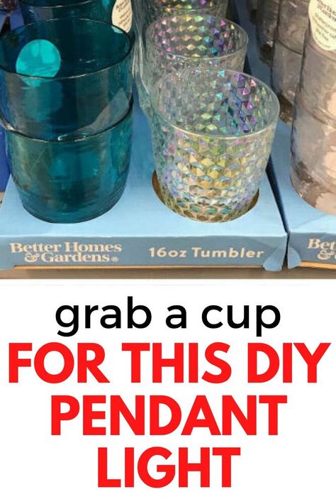 Diy Dollar Tree Gifts, Decor Hacks Diy, Pendant Light Cord, Diy Pendant Light, Pendant Light Kit, Diy Furniture Decor, Christmas Organization, Dollar Store Organizing, Dollar Tree Decor