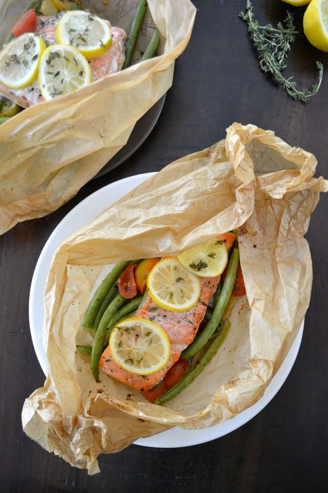 Salmon Boats In Parchment Paper, Parchment Paper Salmon, Fish En Papillote Recipes, Salmon En Papillote Recipes, Salmon Papillote Recipe, En Papillote Recipes, Goop Recipes, Parchment Salmon, Salmon Boats