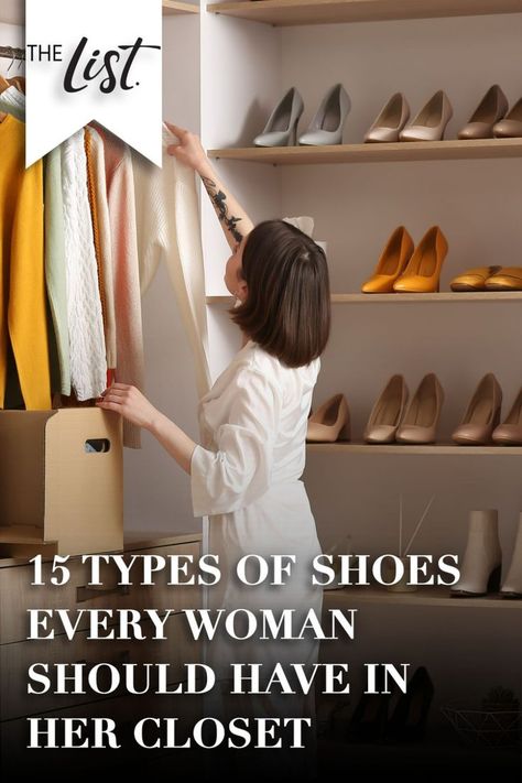 There are several types of shoes you definitely want to keep in your closet, even if you think you don't need them now. We've highlighted some of the trendiest looks in the most useful categories of footwear so you can grab the best of the best while they're hot. #shoes #fashion #fashiontips #style Her Closet, Hot Shoes, Best Of The Best, Shoes Fashion, Every Woman, Types Of Shoes, The List, You Think, Women Shoes