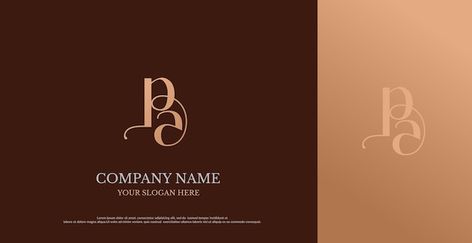 Initial pa logo design vector | Premium Vector #Freepik #vector #flower #frame #wedding #business Pa Logo Design, Pa Logo, Pa Monogram, P Logo Design, Wedding Logo Monogram, Decor Logo, Frame Wedding, Wedding Business, Monogram Wedding