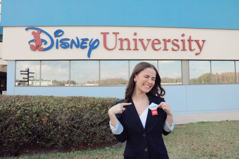 Disney University, Disney College, Disney College Program, Disney Cast Member, Disney Collage, Life Vision Board, Disney Aesthetic, Disney Castle, Cast Member