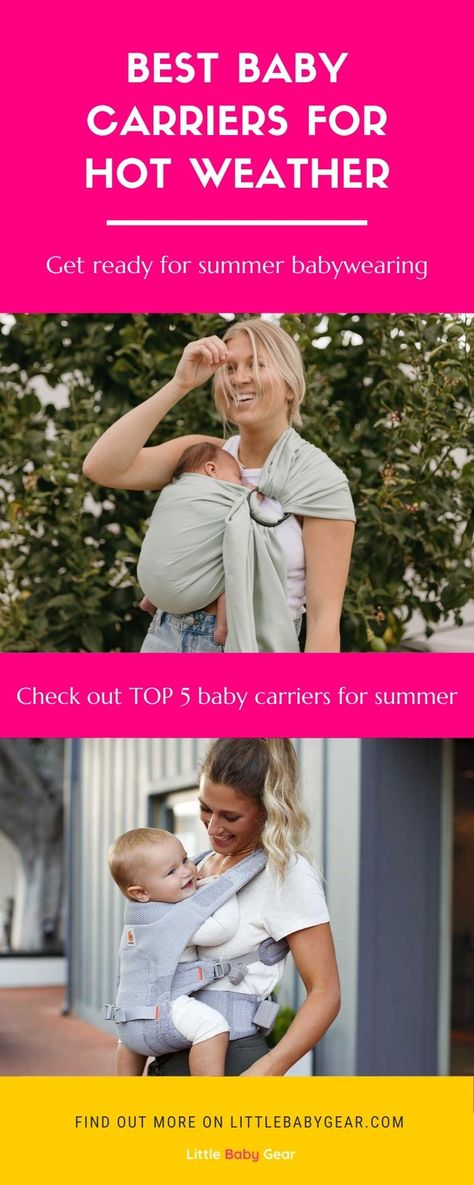 Check out these awesome baby carriers for summer and hot weather! If you live in hot climate or simply want to enjoy summer babywearing, lightweight and breathable baby carrier is a must-have! I picked the best summer baby wraps and baby carriers for hot weather that will keep you and your babe from sweating. With the best baby carrier for summer, you won't have to worry about overheating your baby. Get the best summer baby wrap, best ring sling for summer or best baby carrier for hot weather. Best Baby Carrier Babywearing, Best Baby Wrap Carrier, Baby Wrap Newborn, Baby Wearing Wrap, Best Ring, Best Baby Carrier, Weight Baby, Baby Sling, Baby Care Tips