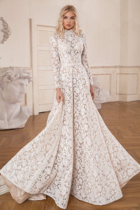 Goddess — DANY TABET Wedding Dress Elegant Long Sleeve, Lace Boho Wedding Dress, Wedding Dress Elegant, Dress Elegant Long, Boho Wedding Dress Lace, Evening Dresses Short, Tadashi Shoji, Princess Wedding Dresses, Catherine Malandrino