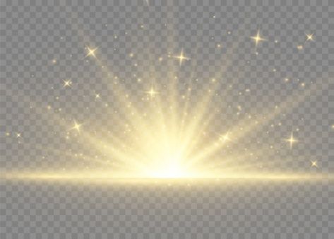 Destello de sol con rayos y foco. la est... | Premium Vector #Freepik #vector #abstracto #glitter #brillo #flash Shine Png, Light Rays Png, Light Up Star Illustration, Shining Yellow Background, Sun Rays Png Transparent, Golden Lights, Cute Cartoon, Wall Lights