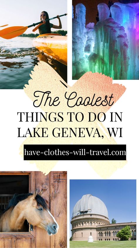 Things To Do In Lake Geneva Wisconsin, Lake Geneva Wisconsin Fall, Lake Geneva Bachelorette Party, Dreamy Destinations, Lake Geneva Wisconsin, Travel Wisconsin, Weekend Ideas, Minnesota Travel, Cool Things To Do