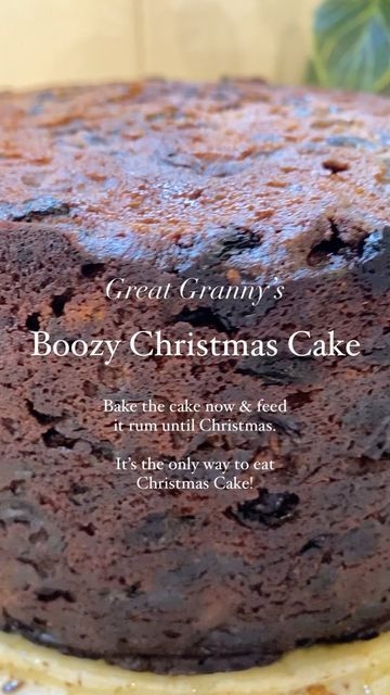 The Homestead Pantry Box on Instagram: "Great Granny’s Boozy Christmas Cake Preparation is the key… Bake this cake at the start of October and feed each week with a little rum. The result is a deliciously moist rum filled cake for your festive season. Prep: 24 hours Bake: 4 hours ** Gluten free option ** INGREDIENTS 1400g dried mixed fruit (including cherries) 700ml bottle Rum 340g Butter 340g Brown sugar 6 Eggs 450g Plain flour 50g Almond meal 1 tsp Baking powder 1 tsp Cinnamon 1 ts Christmas Rum Cake Recipes, Boozy Rum Cake, Spiced Rum Fruit Cake, Dark Fruit Cake Recipe With Rum, Rum Soaked Fruit Cake, Rum Fruit Cake Christmas, Boozy Fruit Cake, Fruit Cake With Rum, Rum Soaked Fruit Cake Recipe