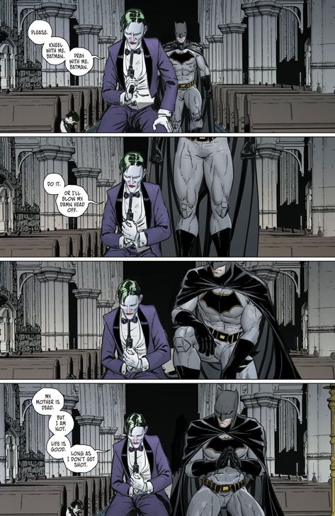 Batman And Joker Comic, Batjokes Comic, Batman X Joker Comic, Joker Comic Art, The Joker And Batman, Mikel Janin, Joker X Batman, Tom King, Batman Cat