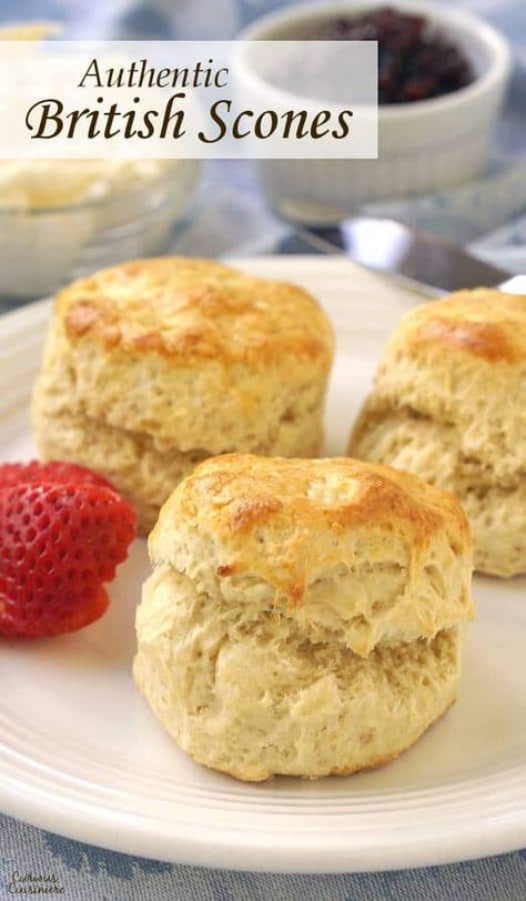 British Scones, English Scones, Scones Recipe Easy, Afternoon Tea Recipes, Dough Recipes, Tea Party Food, British Baking, Homemade Breakfast, Cream Tea