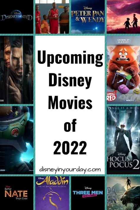 2022 Disney movies coming out this year - Disney in your Day Disney Movies List, New Disney Movies, Classic Disney Movies, Disney Musical, Disney Movie Quotes, Disney Dreams, 2018 Movies, Childhood Movies, Disney World Planning