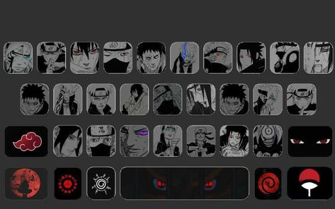 Wallpaper For Keyboard Anime, Aesthetic Keyboard Background Dark, Keyboard Wallpaper Backgrounds, Keyboard Wallpaper Backgrounds Aesthetic, Android Keyboard Wallpaper, Keyboard Anime, Naruto Theme, Gboard Keyboard Theme Aesthetic, Keyboard Themes Wallpaper