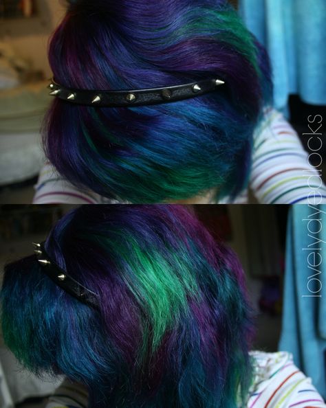 New Mom Hair, Peacock Hair Color, Peacock Hair, Galaxy Hair, Teal Hair, Pinterest Hair, Mom Hairstyles, To My Mom, Alternative Hair