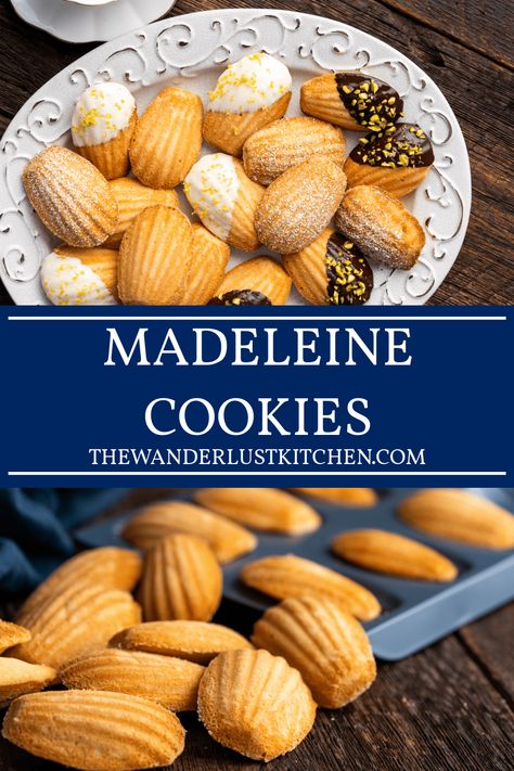 Mandoline Cookies, Mandolin Cookies, Glazed Madeline Cookies, Decorated Madeline Cookies, How To Make Madeline Cookies, Easy Madeline Cookies Recipe, Recipe For Madeleine Cookies, Madeline Flavors, Madeleine Cookies Recipe