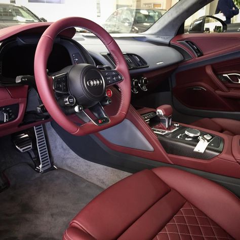 76 Likes, 3 Comments - Rusnak/Pasadena Audi (@audi_pasadena) on Instagram: “Check out this interior #audi #audir8 #r8 #audir8v10 #audir8v10plus #r8v10 #r8v10plus #red…” Audi R8 Red, R8 V10 Plus, Audi R8 V10 Plus, Super Sports Cars, R8 V10, Audi R8 V10, Luxury Car Interior, Audi Rs, Red Interior