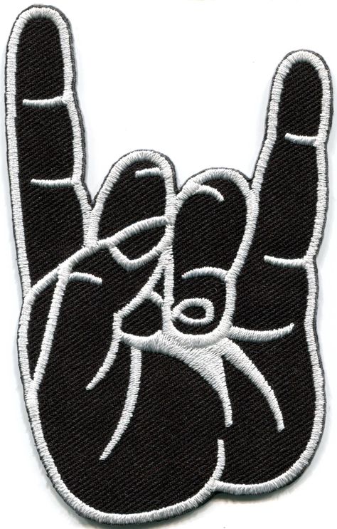 Tactical Patches, Cute Patches, Graphic Design Tools, Rock Metal, Hand Applique, New Rock, Mug Rug, Appliqué Patch, Fabric Patch