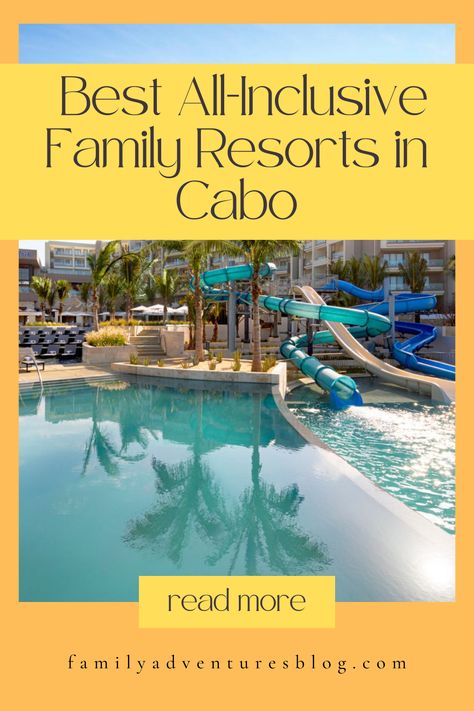 I love taking a family vacation to Cabo. There are a ton of resorts geared towards the whole family. Here are my fave! Family All Inclusive Resorts Mexico, Best All Inclusive Resorts Mexico For Families, Best Family All Inclusive Resorts, All Inclusive Mexico, Resorts For Kids, Cabo Resorts, Kid Friendly Resorts, Family Trip Ideas, Best All Inclusive Resorts