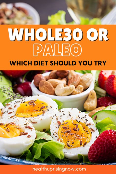 Discover the difference between paleo and Whole 30 diets with our comprehensive guide! Whether you're looking to start a Whole30 challenge or switch to a Paleo lifestyle, this article covers everything you need to know about the paleo vs Whole30 diets. Learn about their benefits, rules, and how to choose the best diet for your health goals. paleo vs whole 30 | benefits of paleo diet | whole30 diet | whole30 diet plan | whole 30 vs paleo | what is whole30 diet | clean eating Whole 30 Vs Paleo, Paleo Diet Rules, Whole30 Diet, Primal Diet, Whole 30 Diet, Clean Eating Breakfast, Paleo Lifestyle, Clean Eating Dinner, Best Diet