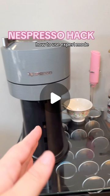 Brookelyn ☕️✨💕 on Instagram: "How To turn a coffee pod into a double shot of espresso 💗🤩  1. Make sure your machine is updated using the Nespresso app (I have 2 videos on how to do this posted to my TikTok) 2. Put your coffee pod in the machine and double tap 3. Verify that the button is blinking teal and ✨✨you have done it✨✨ congratulations!! Your coffee pod is now a double shot of espresso! YAYYYY  (This only works for newer machines and the Vertuo line, it does not work on the original line, BUT I have a pinned post on my TikTok for a similar way to do this on the original line)  Follow me for more coffee tips and recipes on here and on TikTok @brookelynlikesespresso   #caffeine #coffee #nespresso #expertmode #coffeelovers #nespressovertuo" Nespresso Vertuo Set Up, Keto Nespresso Vertuo Recipes, Nespresso Pod Holder Ideas, Nesspreso Vertuo Coffee Bar, How To Use Nespresso Machine, Nespresso Virtuoso Recipes, Nespresso Lattissima Recipes, Nespresso Caffeine Chart, Best Nespresso Vertuo Pods