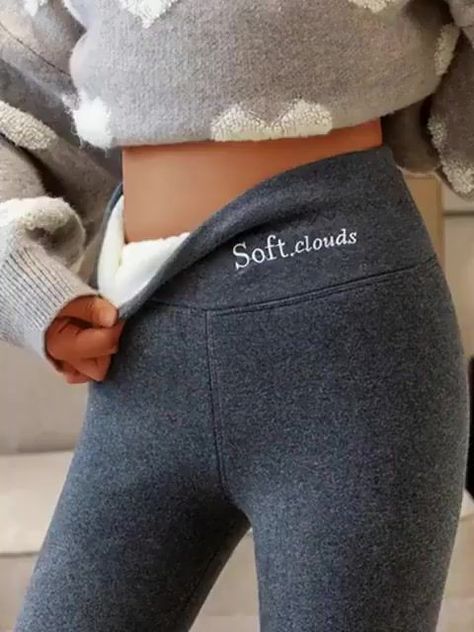 Casual Warm Winter Solid Pants | winter, trousers | 🥶❄Coldest #Winter is Coming! 🌈You must have these warmest Pants💖 🛒Shop Now>> | By Establisy good | Facebook Soft Clouds, Thermo Leggings, Winter Trousers, Outer Women, Thermal Leggings, Warm Pants, Cosy Winter, Hip Lifts, Warm Leggings