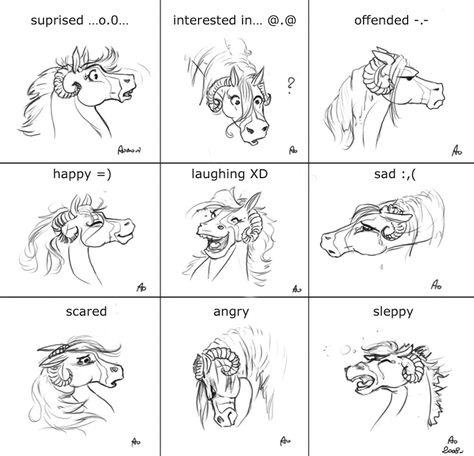 Horse Facial Expressions, Horse Expressions, Art Sketches References, Horse Smiling, Horse Draw, Relaxing Drawing, Simple Comic, Disney Horses, Kid Playroom