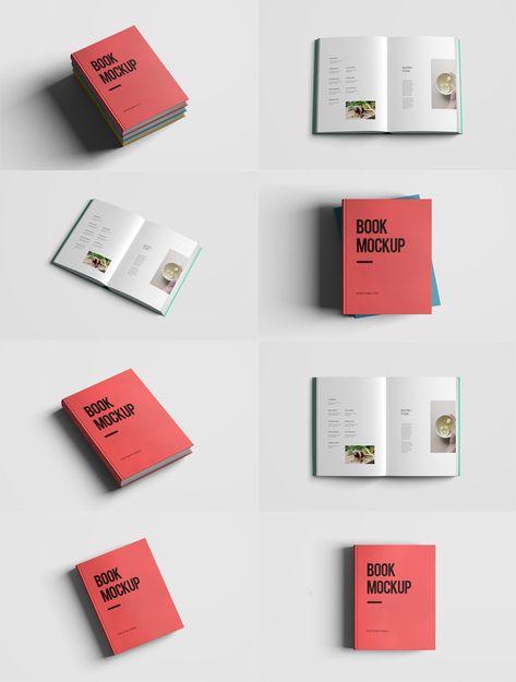 Realistic Book Mockup Template Pack Free PSD – Download PSD Free Mockup Book, Book Mockup, Photoshop Resources, Free Psd Files, Magazine Mockup, Mockup Templates, Mockup Free Psd, Free Mockup, Mockup Psd