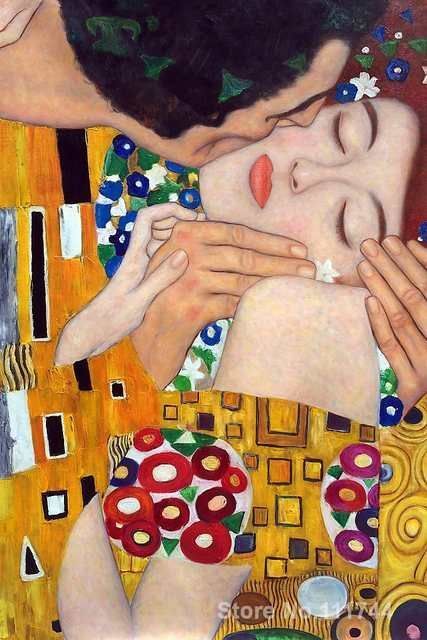 Gustav Klimt Paintings, Art Klimt, Gustav Klimt Art, The Kiss (klimt), Klimt Paintings, Klimt Art, Woman In Gold, Paintings Canvas, Arte Van Gogh