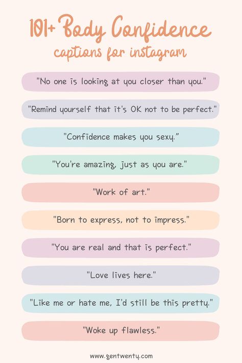 Social media is a great tool for you to utilize both to show yourself some self love, but also to encourage others to love their bodies, too. Which captions will you be using? Self Loving Captions, Captions For Body Confidence, Love My Self Captions, Caption For Self Love For Instagram, Self Love Caption, Self Love Captions For Instagram, Self Love Captions, Instagram Post Captions, Caption For Girls