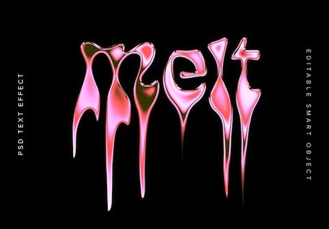 Melting Text, Heavy Metal Font, Black Metal Font, Liquid Typography, Distorted Text, Metal Typography, Metal Font, A Level Art Sketchbook, Professional Fonts