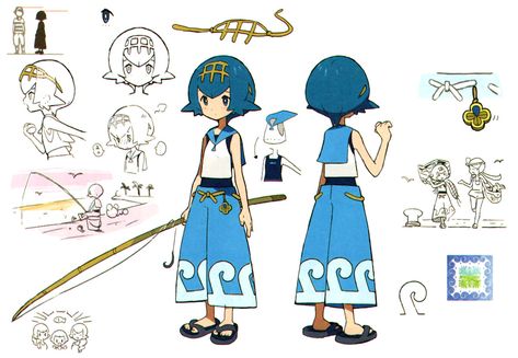 Lana Concept Art - Pokémon Sun and Moon Art Gallery Sun And Moon Concept Art, Pokemon Characters Design, Pokémon Art Style, Pokemon Sun And Moon Characters, Pokémon Concept Art, Pokémon Character Design, Pokemon Illustration Art, Pokemon Artstyle, Pokemon Art Style