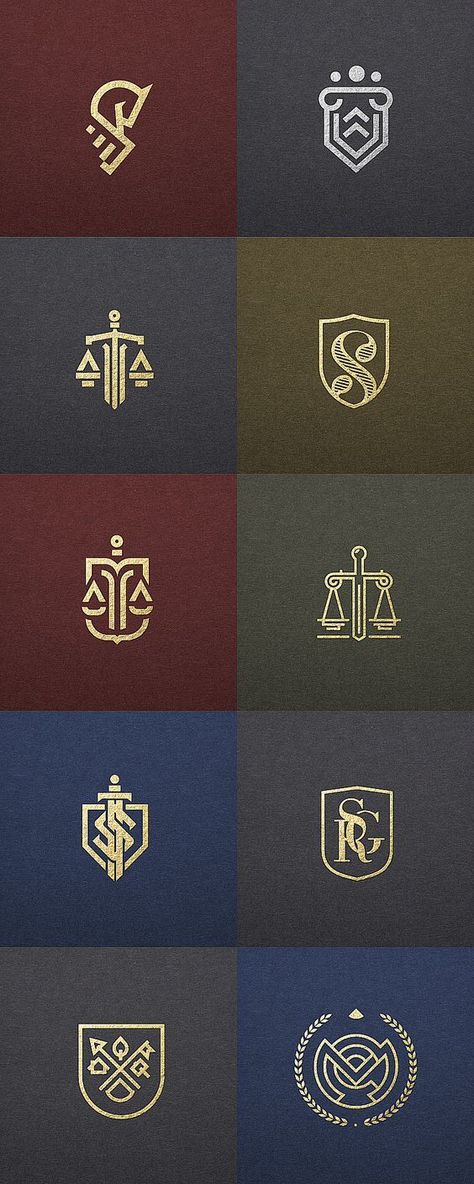 I like the style of these logos- the top left one looks like an abstracted hand/fist intertwined with a horse. Possibly entertwined with lady justice? I'm not sure if they want an abstracted or obvious logo. Lawyer Branding, Lawyer Logo Design, Law Logos Design, Justice Logo, Lawyer Business Card, Lawyer Logo, Luxe Logo, Law Firm Logo Design, Logo Luxe