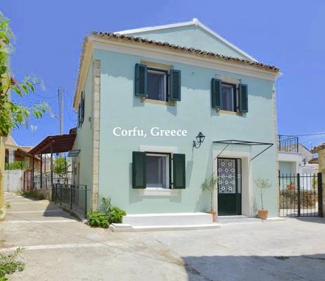 Cheapish House For Sale on Corfu Island, Greece Under $150K - Old Houses Under $50K Corfu House, Greek Homes, Greek Village, Corfu Town, Corfu Island, Local Architecture, Greek House, Old Mansions, Old Houses For Sale