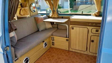 Volkswagen Van Interior, Vanagon Interior, Westfalia Van, Volkswagen Bus Interior, Volkswagen Westfalia Campers, Vanagon Westfalia, Bus Engine, Westfalia Camper, Vw Bus Interior