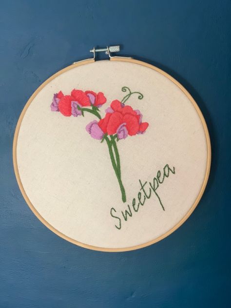 Sweet Pea Outline, Sweetpea Flower, Flower Applique Patterns Sweet Pea Machine Embroidery, Sweet Pea Embroidery, Embroidery Baby Gifts Sweet Pea Machine Embroidery, Sweet Pea Cross Stitch, Flower Handmade, Sweet Pea, Christmas Gifts