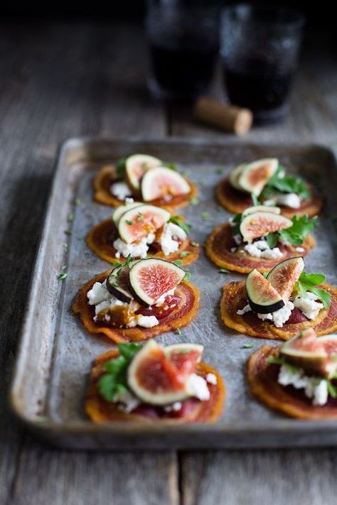 Meghan Layne | Entertaining | entertaining, recipes, tablescapes, food, parties, decor, decorating, tapas, appetizers Tapas Appetizers, Tailgate Treats, Canapes Recipes, Fig Recipes, God Mat, Entertaining Recipes, Appetizers For Party, Finger Food, Goat Cheese