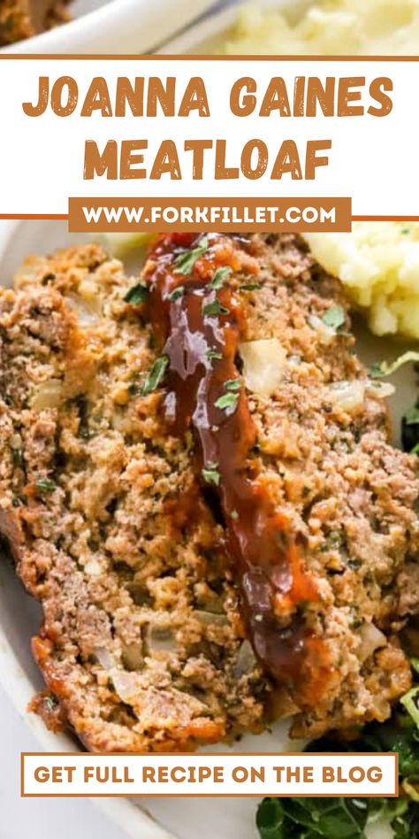 Craving a comforting meal? Try Joanna Gaines Meatloaf Recipe. It's a classic dish with a touch of homey charm, just like Joanna Gaines herself. #JoannaGainesMeatloaf #Recipe Meatloaf With Stove Top, Meatloaf With Stove Top Stuffing, Quick Meatloaf Recipes, Stove Top Stuffing Meatloaf, The Best Meatloaf, Stove Top Stuffing, Meatloaf Recipes Pioneer Woman, Delicious Meatloaf, Beef Meatloaf