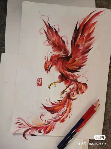 Pheonix Tattoo Detailed, Pheonix Sketch Pencil, Real Phoenix Bird Tattoo, Phönix Drawing, Fiery Phoenix Tattoo, Phinixbird Tattoo, Phoenix Drawing Tattoo, Japanese Phoenix Tattoo For Women, Phoenix Art Drawing