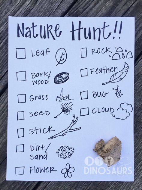 Oppgaver For Barn, Nature Scavenger Hunt, Babysitting Activities, Nature Hunt, Scavenger Hunts, Hidden Objects, Outdoor Learning, Toddler Play, Toddler Learning Activities