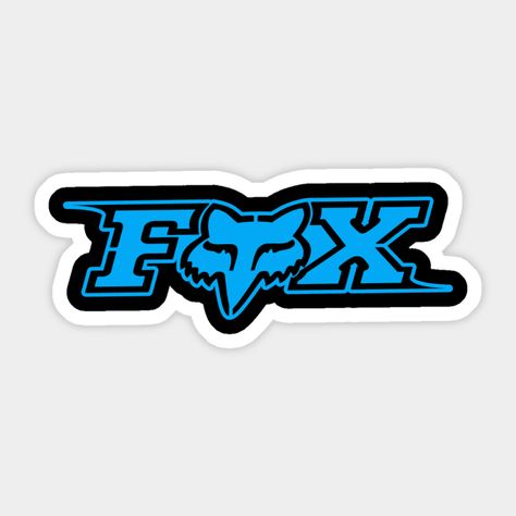 Fox racing by zoharts Motocross Logo Design Ideas, Motogp Stickers, Fox Motocross Logo, Motocross Stickers, Fox Motocross, Fox Racing, Motocross, Shirt Design, Fox